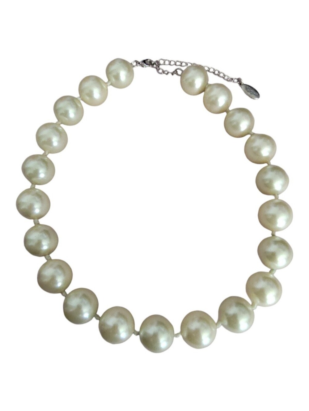 Ann Taylor Classic Faux Pearl Statement Necklace